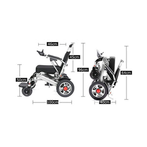 Pride E-7001 24V/12AH Heavy-Duty Electric Foldable Wheelchair W/ Damping System, 500W (SAK95206)