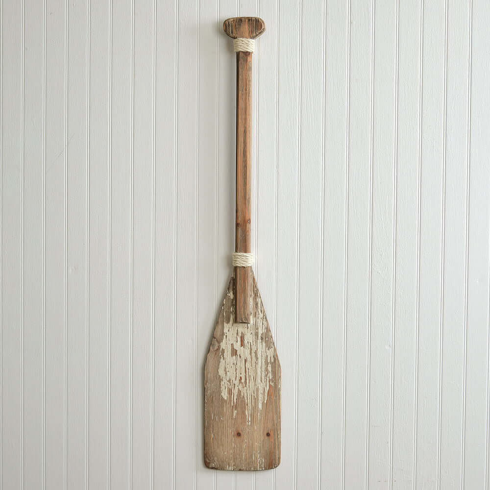 Reclaimed Distressed Wood Wall Oar