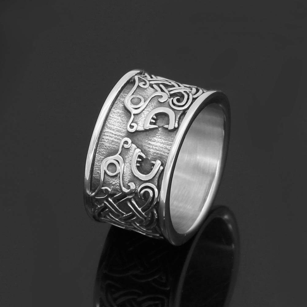 Vikings Bear Knot Stainless Steel Ring