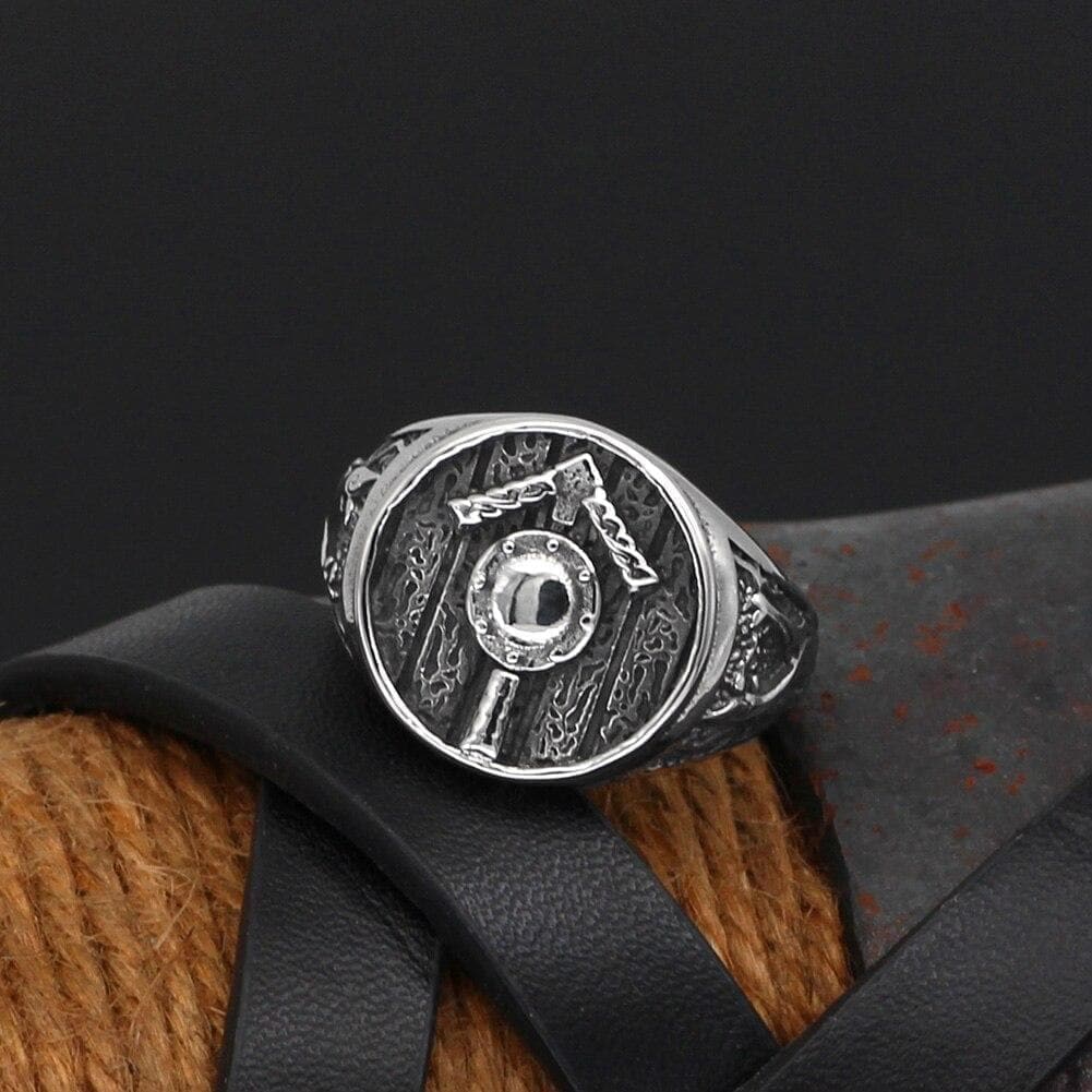 Vikings Tiwaz Rune Stainless Steel Ring