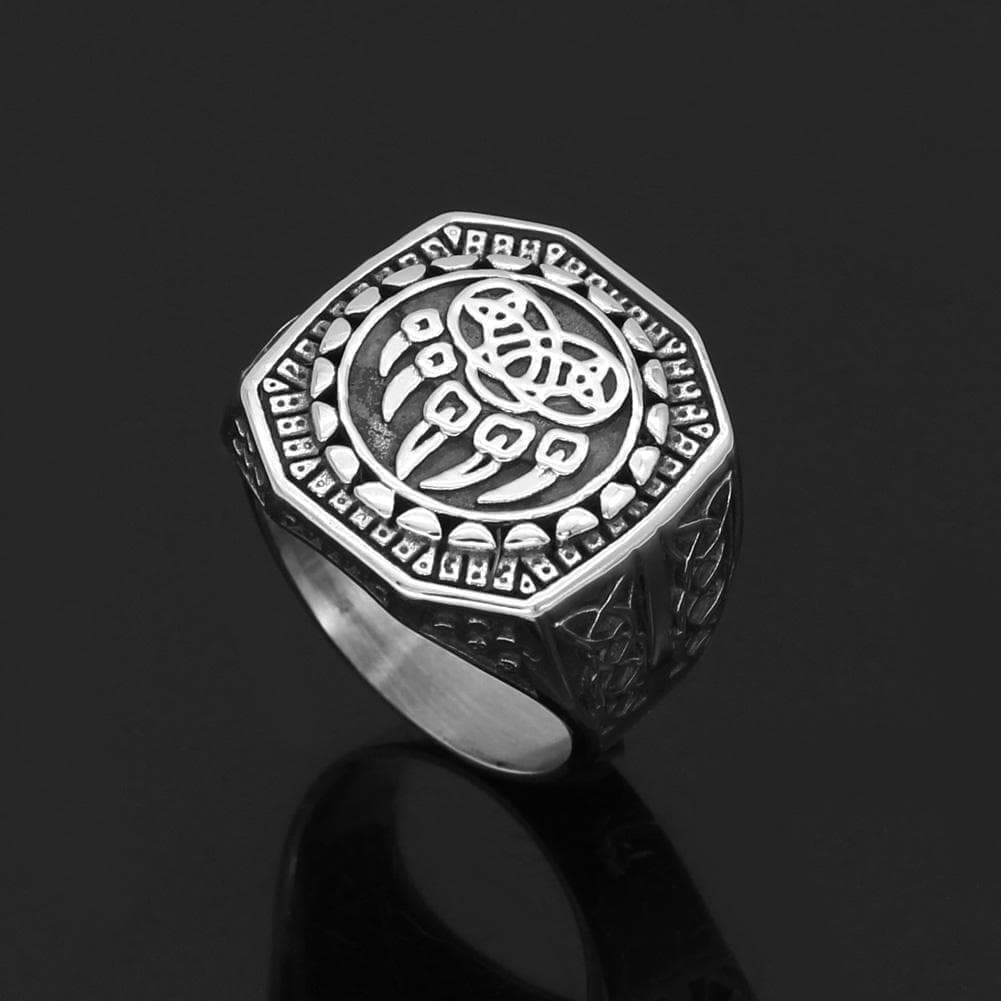 Viking Wolf Claw Ring