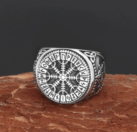 Vikings Helm of Awe Stainless Steel Ring