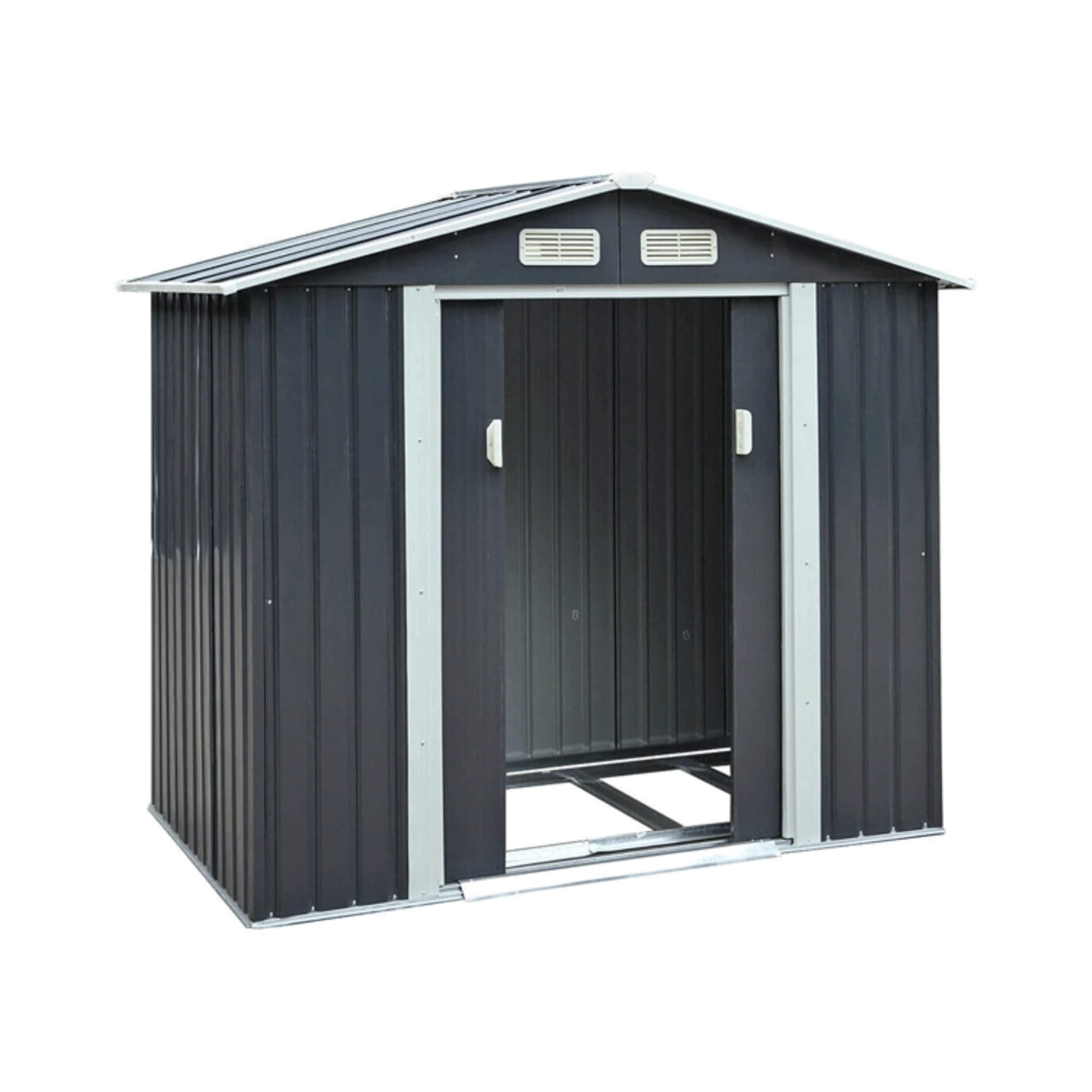 [04X07FT] Small Outdoor Garden Backyard Storage Tool Shed W/ Sliding Door (SAK59938)