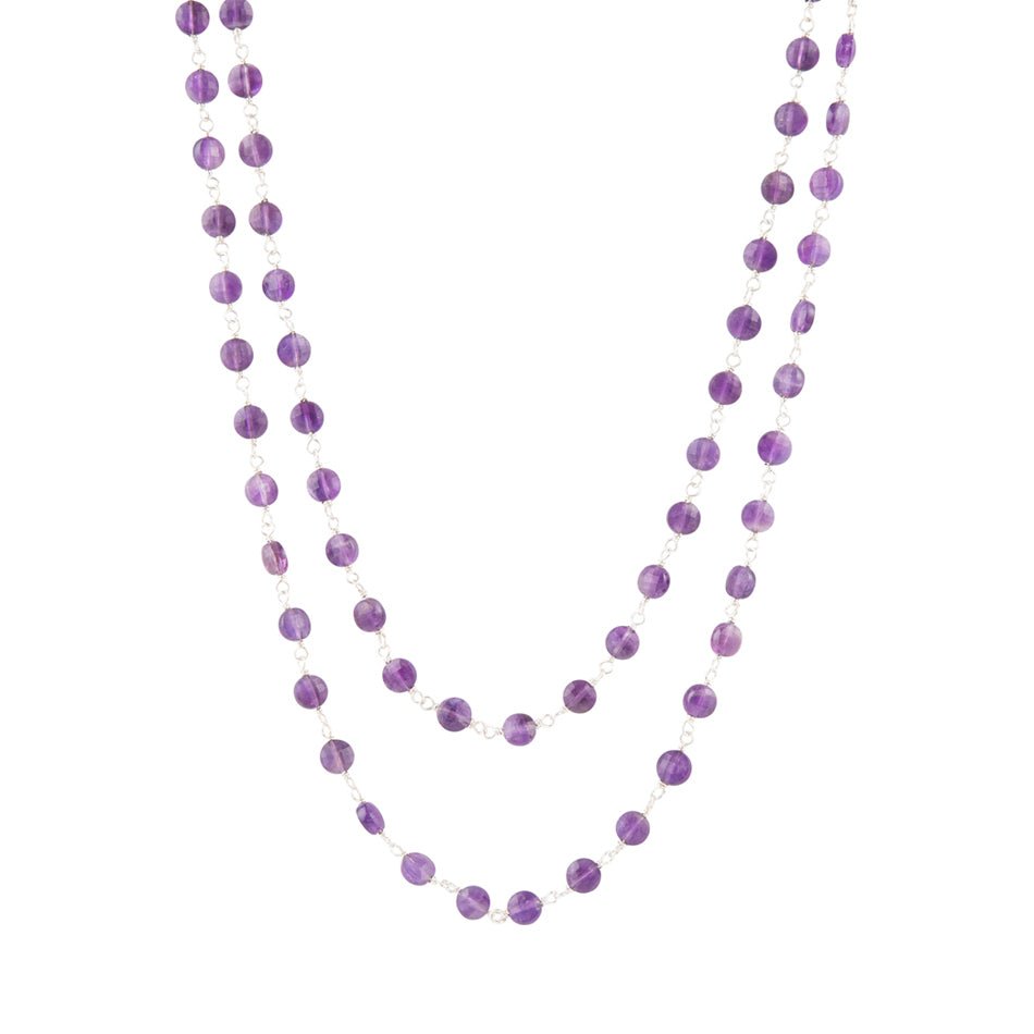 Two Row Amethyst Necklace