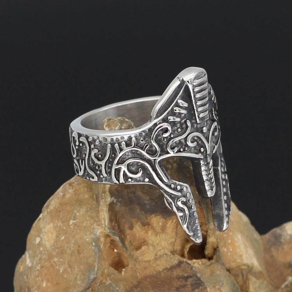 Vikings Helmet Stainless Steel Ring