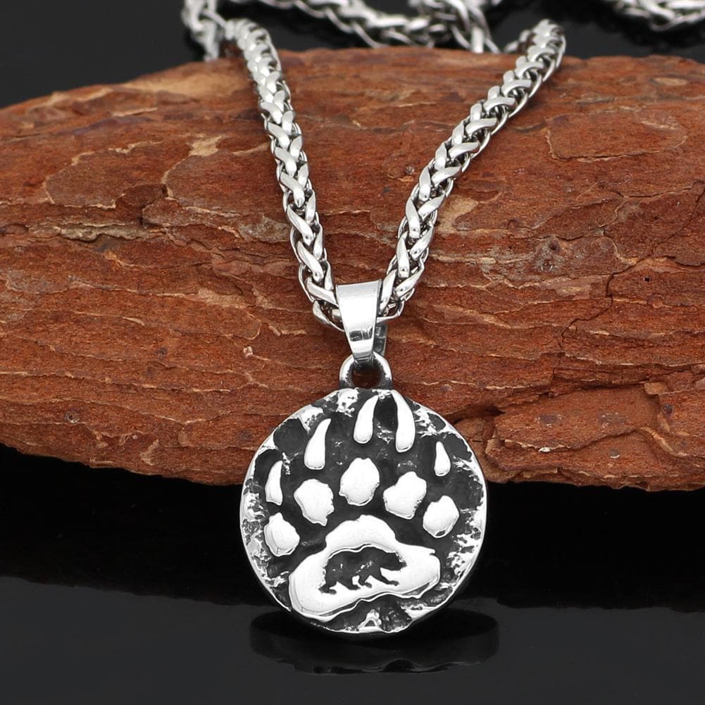 Vikings Bear Claw Stainless Steel Necklace