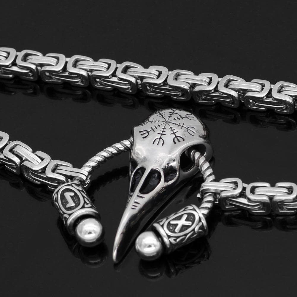 Vikings Helm of Awe Stainless Steel Necklace