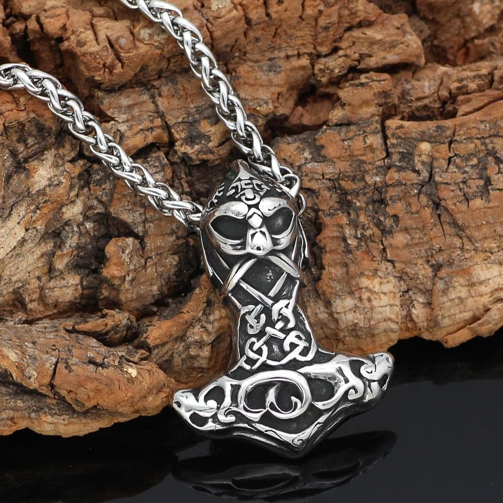 Viking Mjolnir Thor's Hammer Necklace