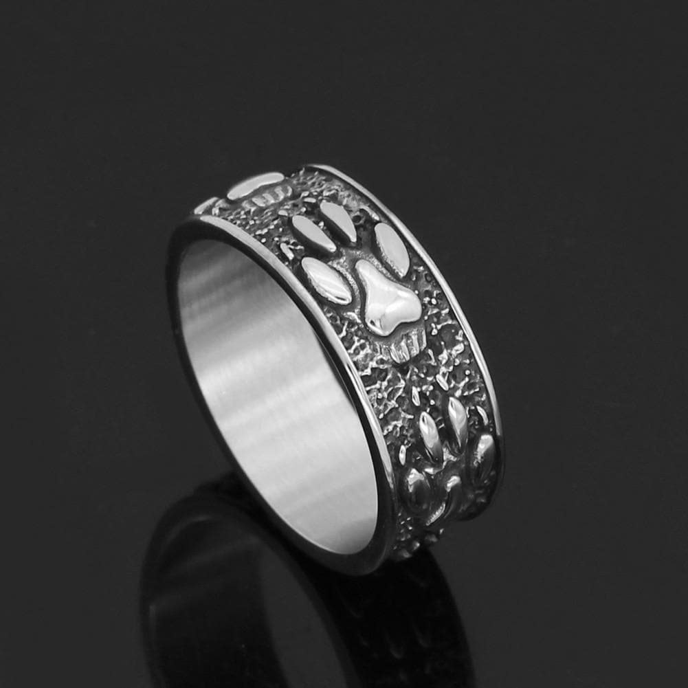 Viking Wolf Paw Ring