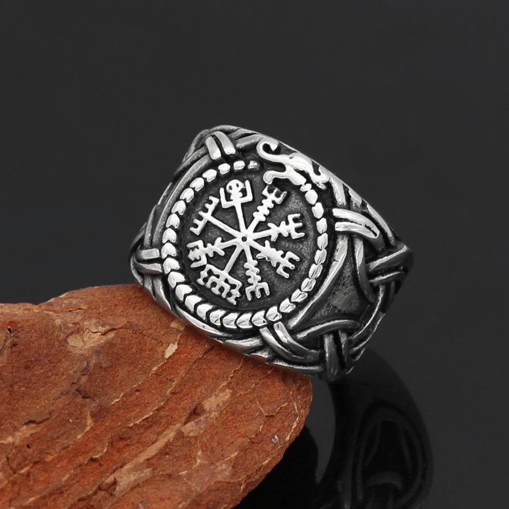 Viking Vegvisir Nordic Vegvisir Ring