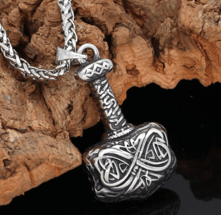 Vikings Hammer of Thor Pendant Necklace