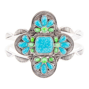 Zion Blue Turquoise Sterling Silver Cuff Bracelet